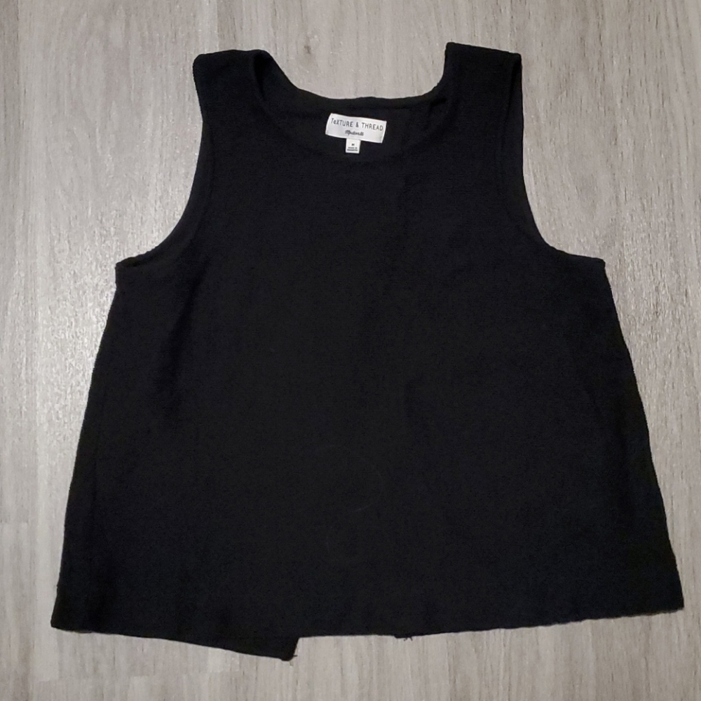 Madewell Texture & Thread Split-Back Top